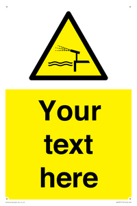 Custom warning water cannon